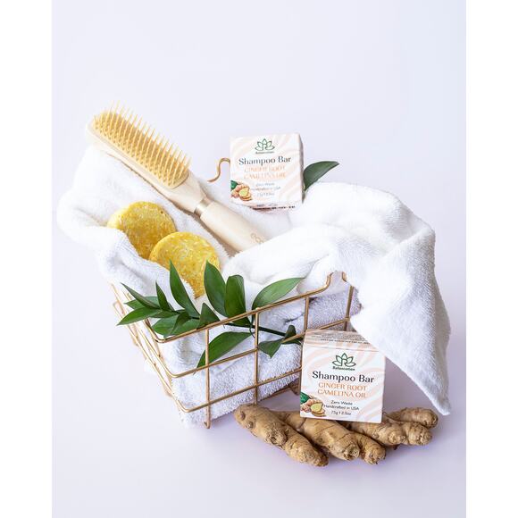 GINGER ROOT Shampoo Bar and Conditioner Bar for Hair Growth - Picture 2 of 12